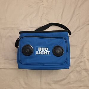 Bud Light Soft Cooler Bluetooth Speaker Portable Travel Cooler with Buil…
